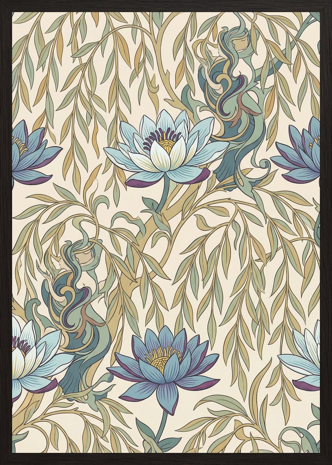 Poster in black frame