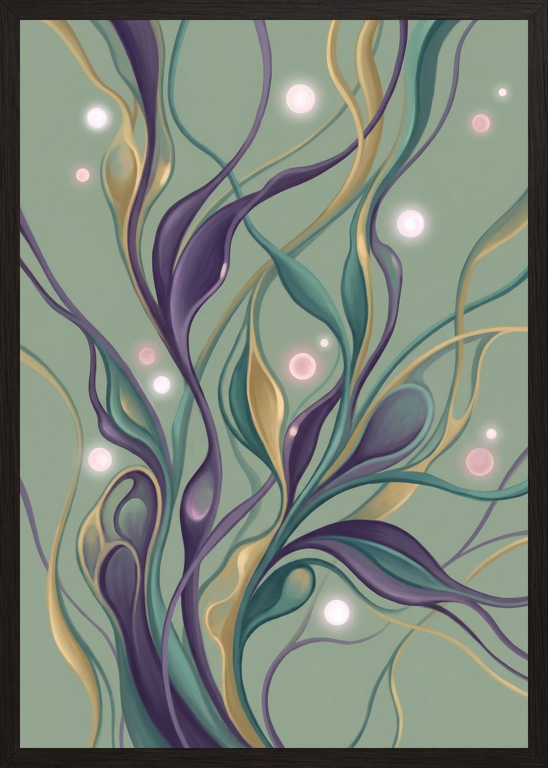 Poster in black frame