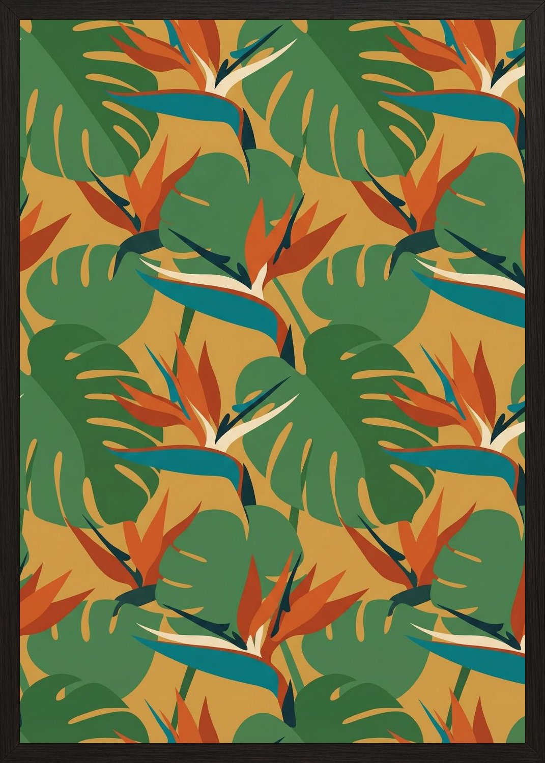 Poster in black frame