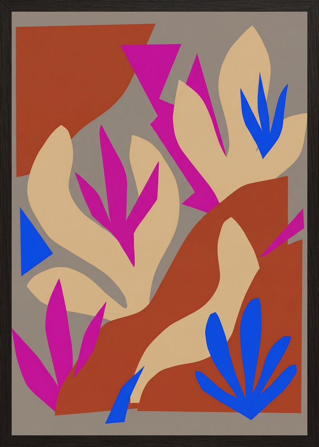 Poster in black frame