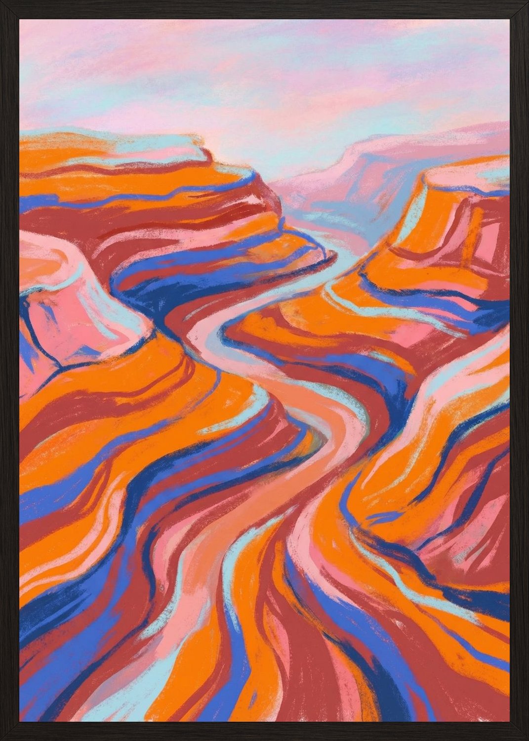 Poster in black frame