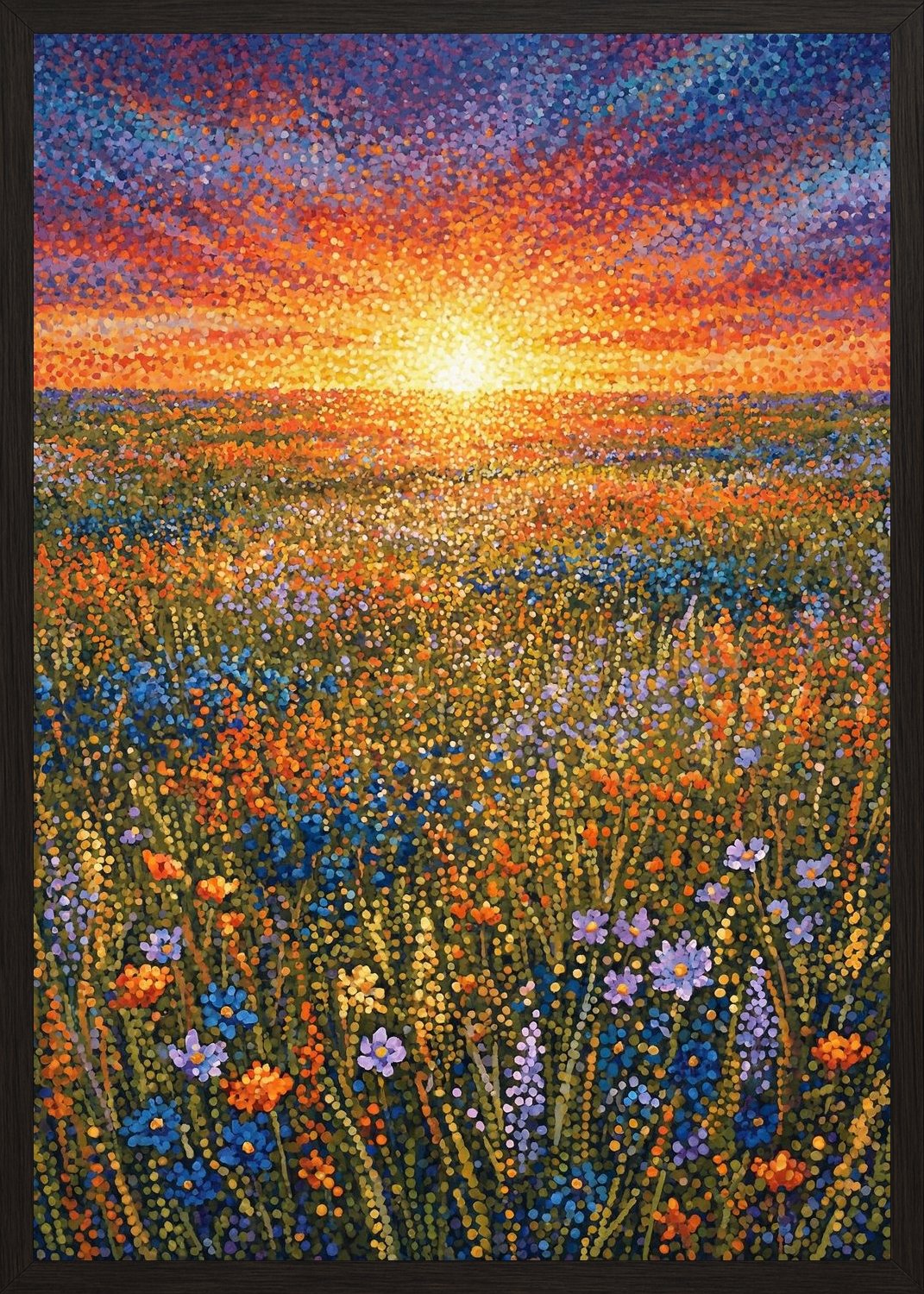 Poster in black frame