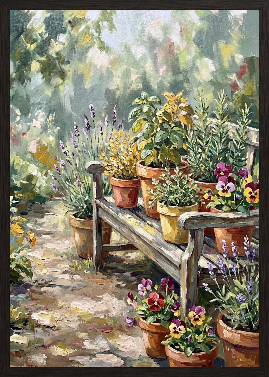 Poster in black frame