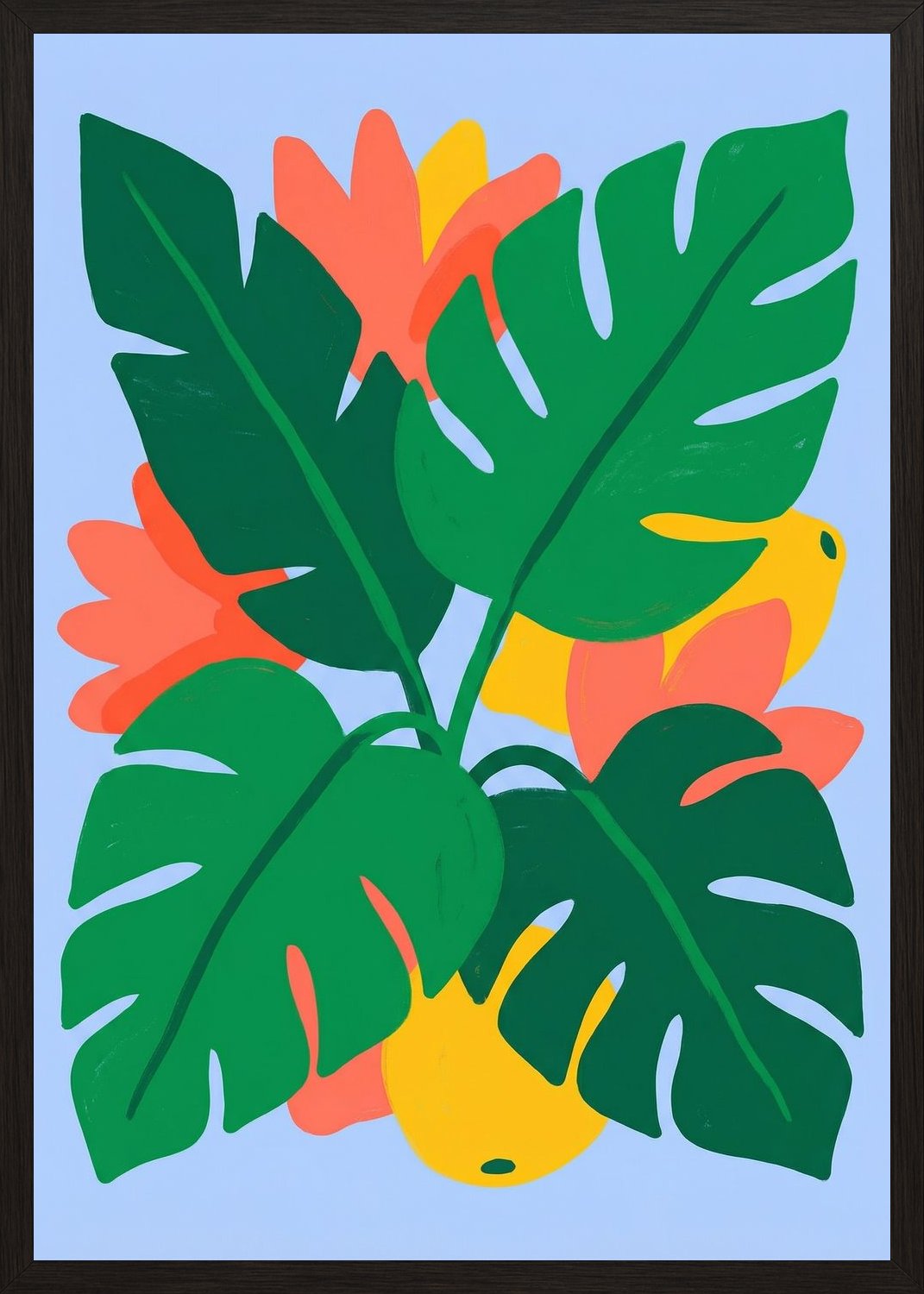 Poster in black frame