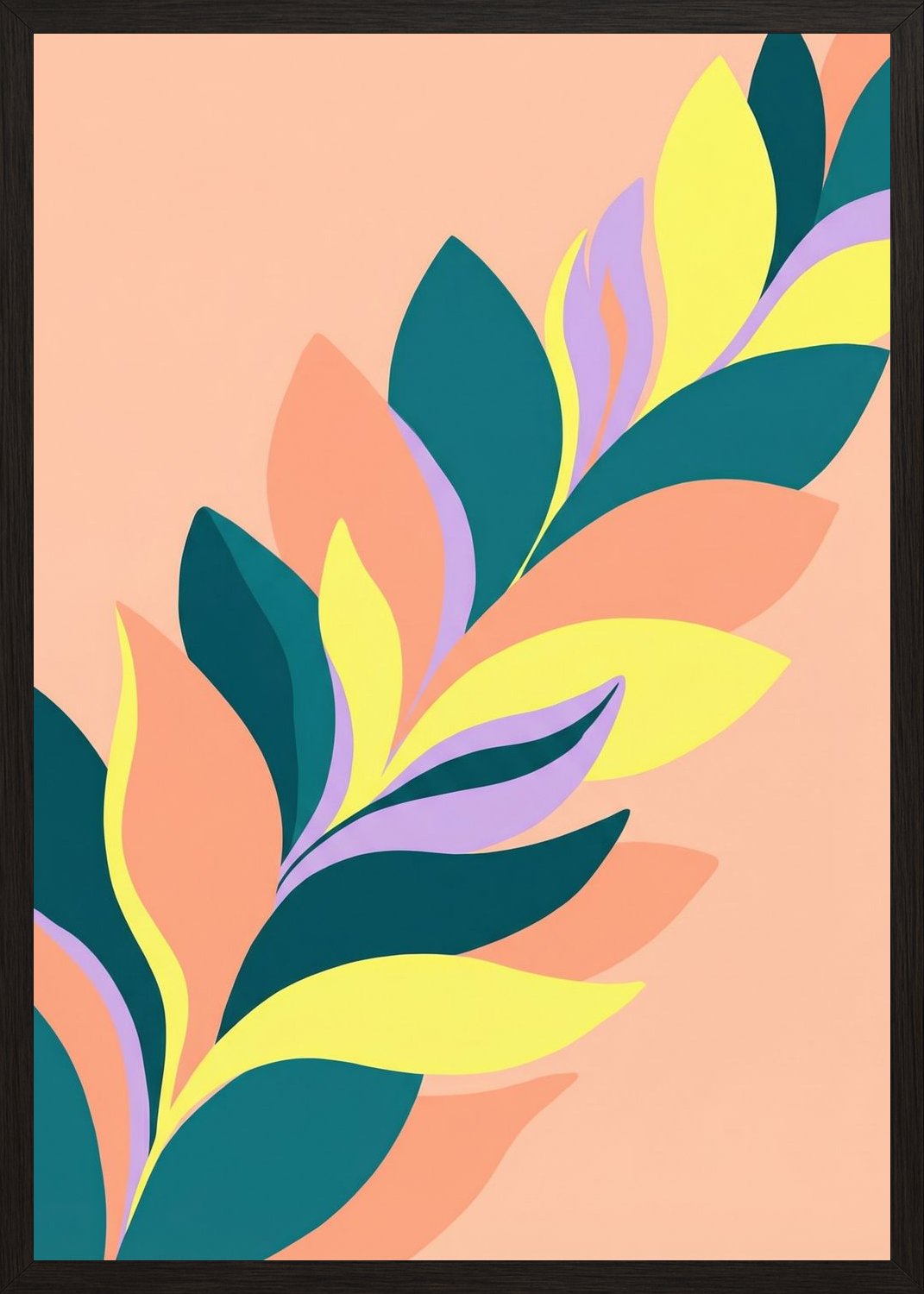 Poster in oak frame