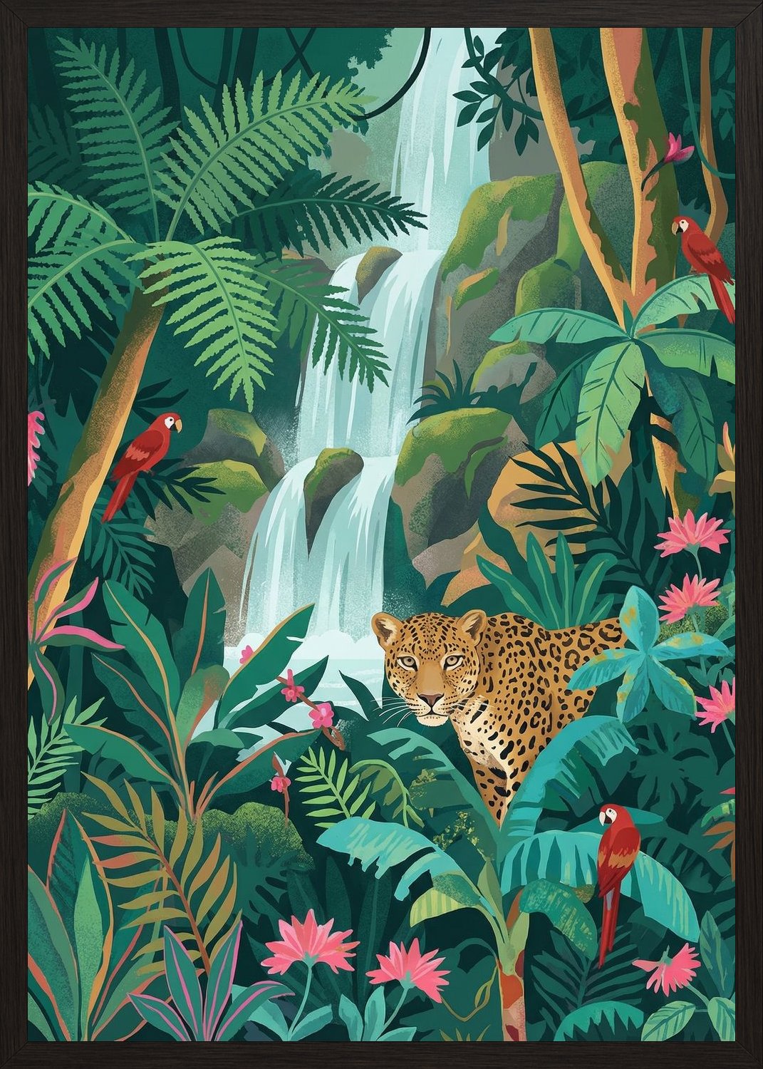 Poster in black frame