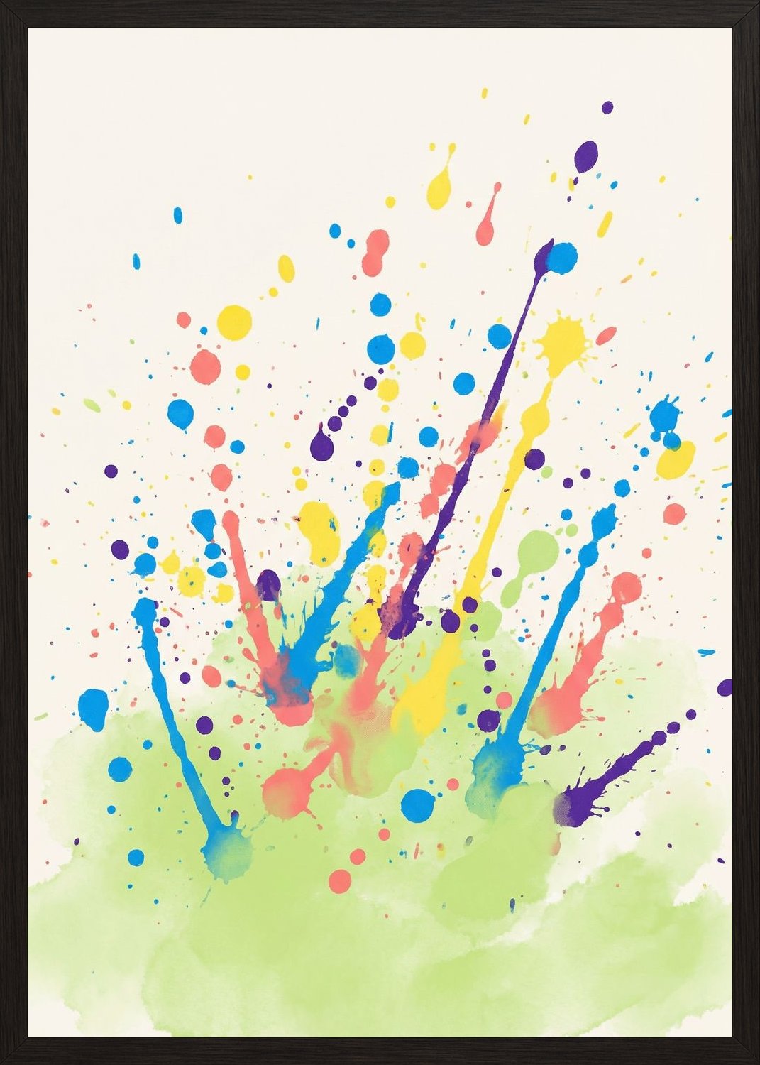 Poster in black frame