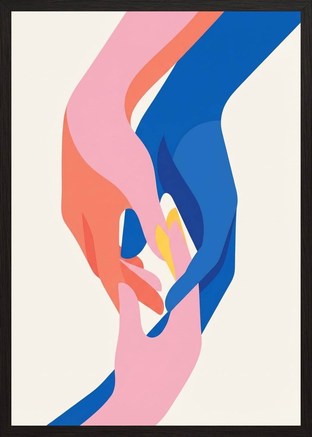 Poster in black frame