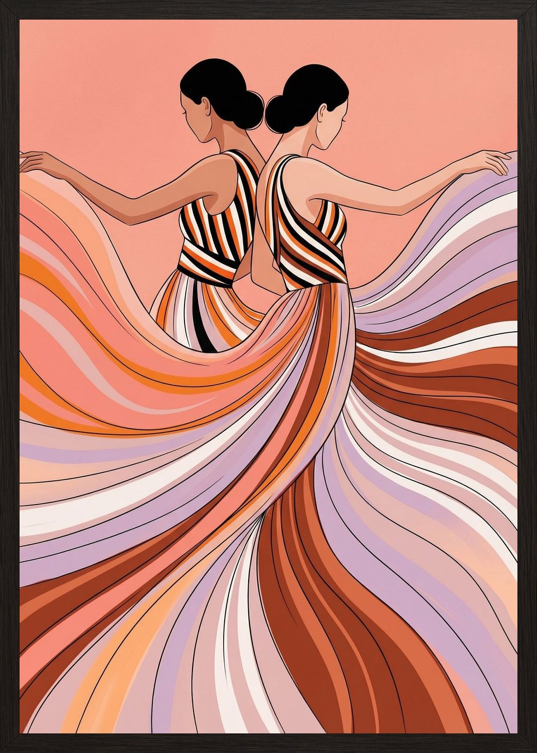 Poster in black frame