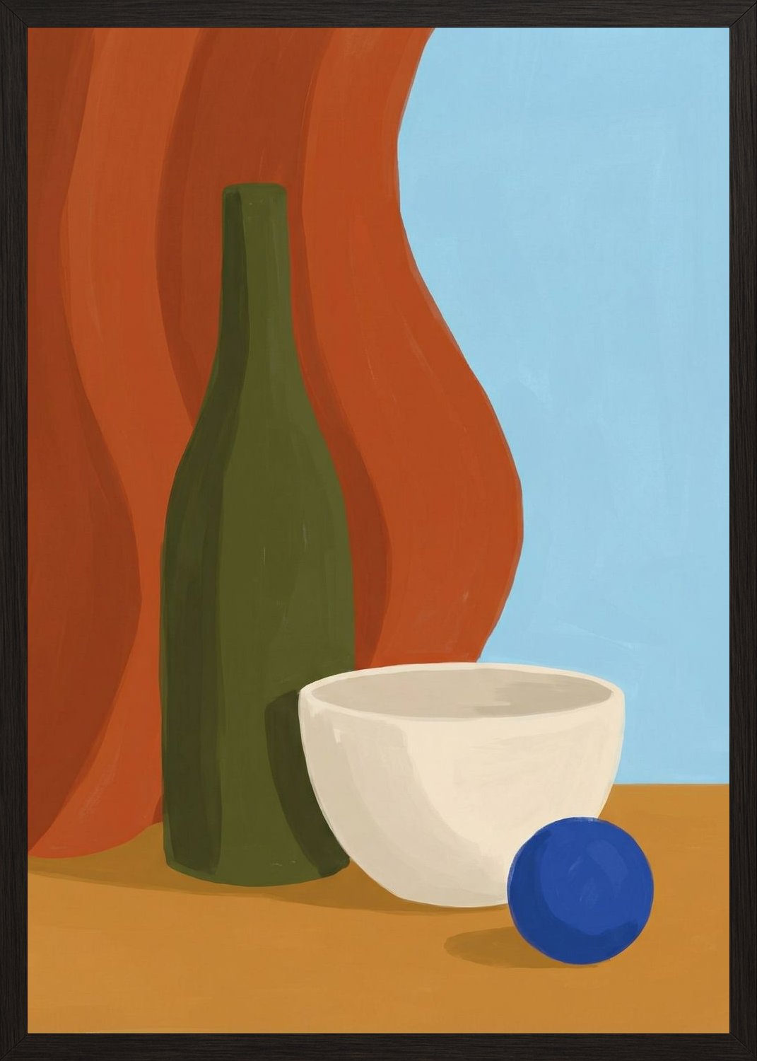 Poster in oak frame