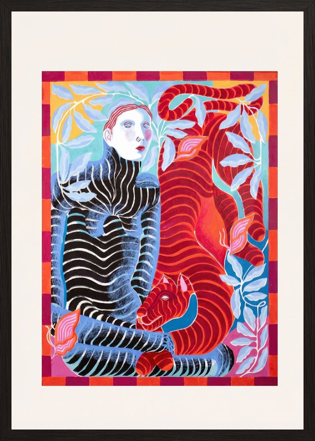 Poster in black frame