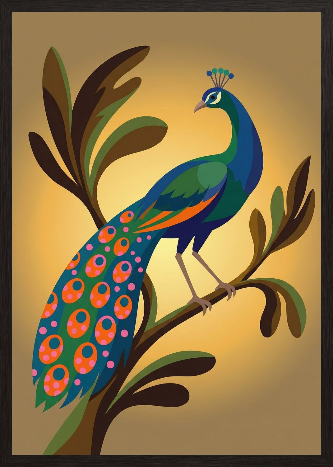 Poster in black frame