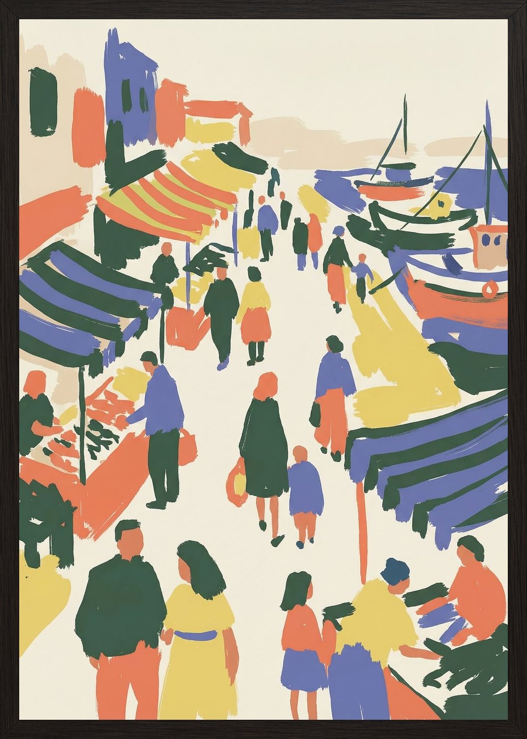 Poster in black frame