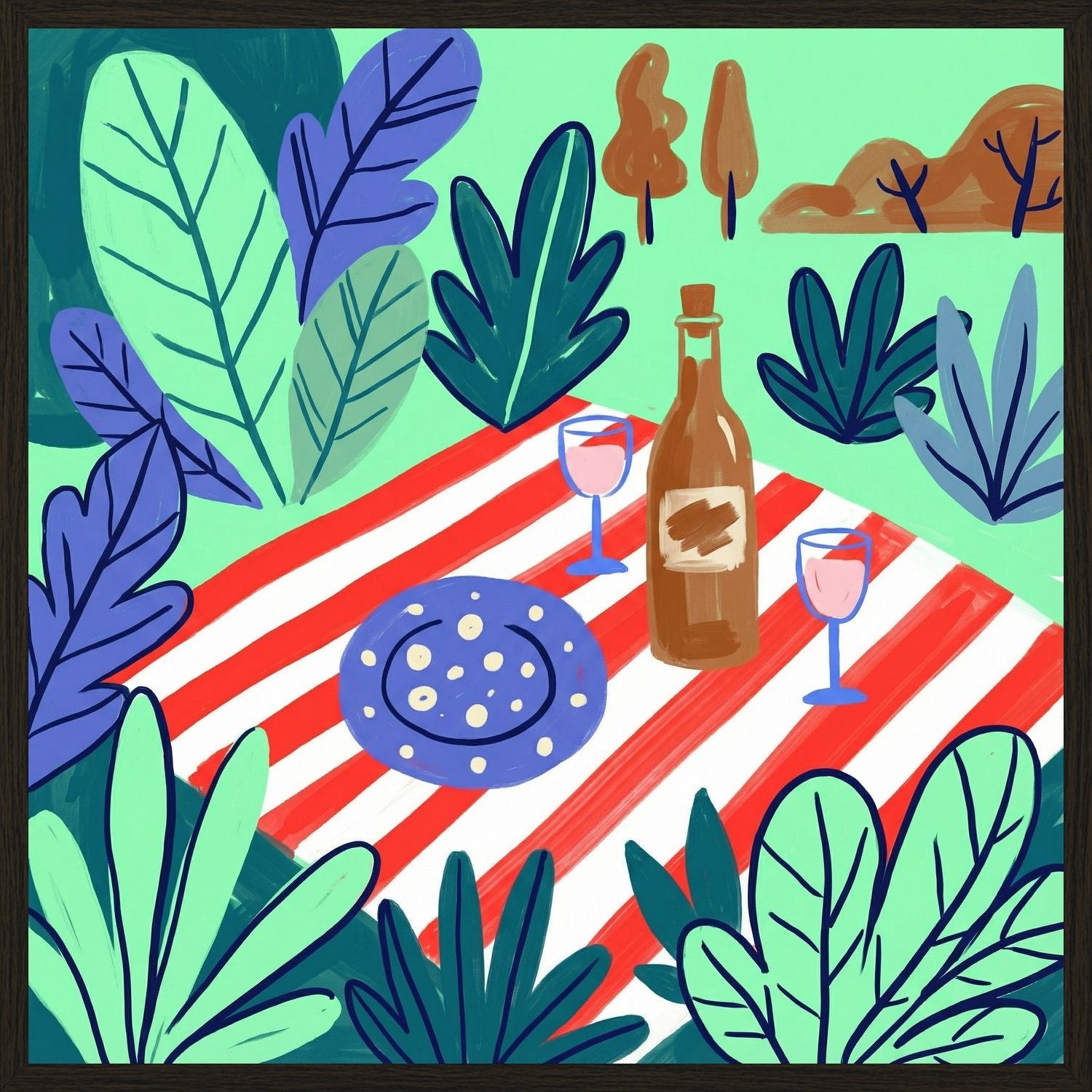 Poster in black frame