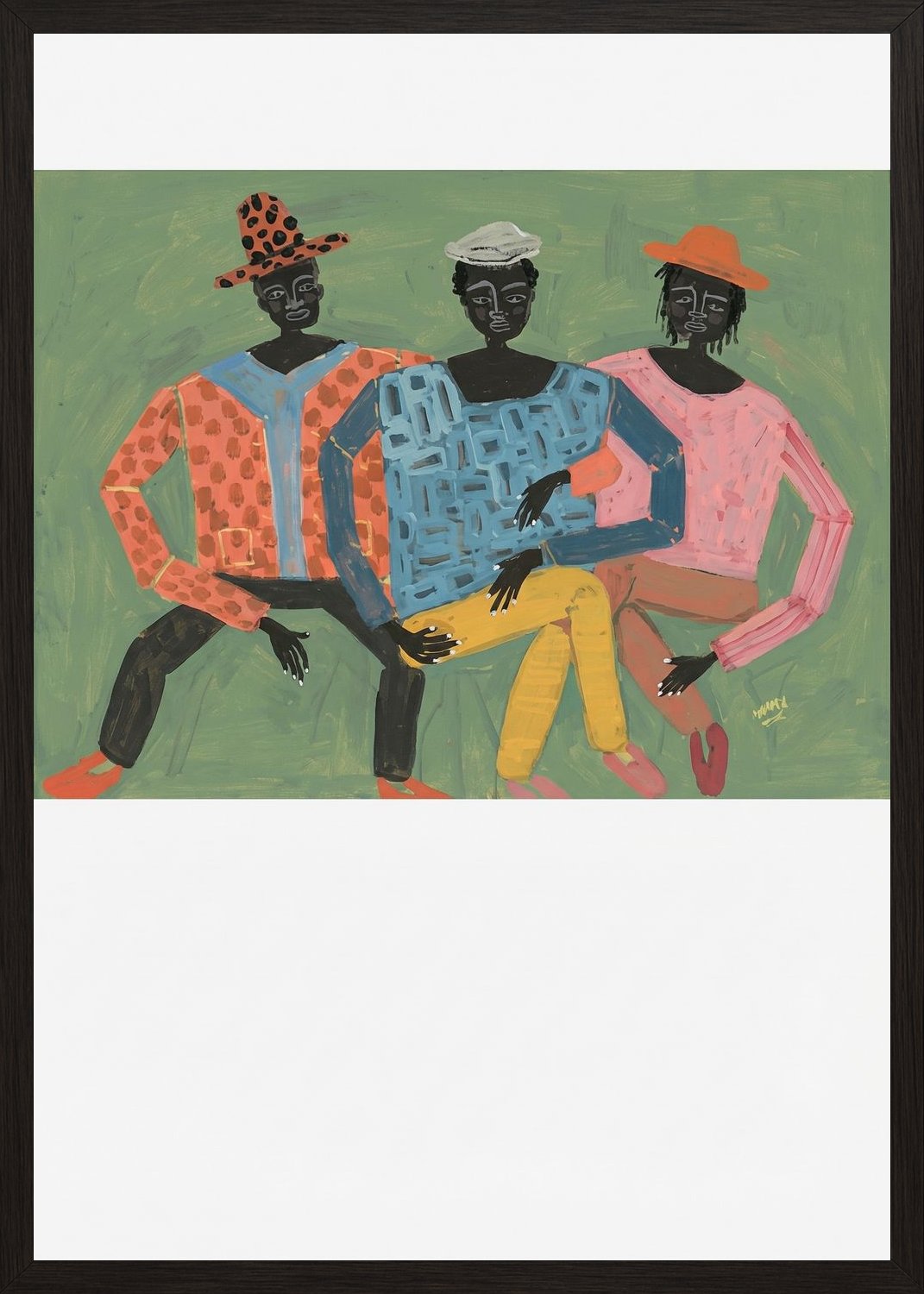 Poster in black frame