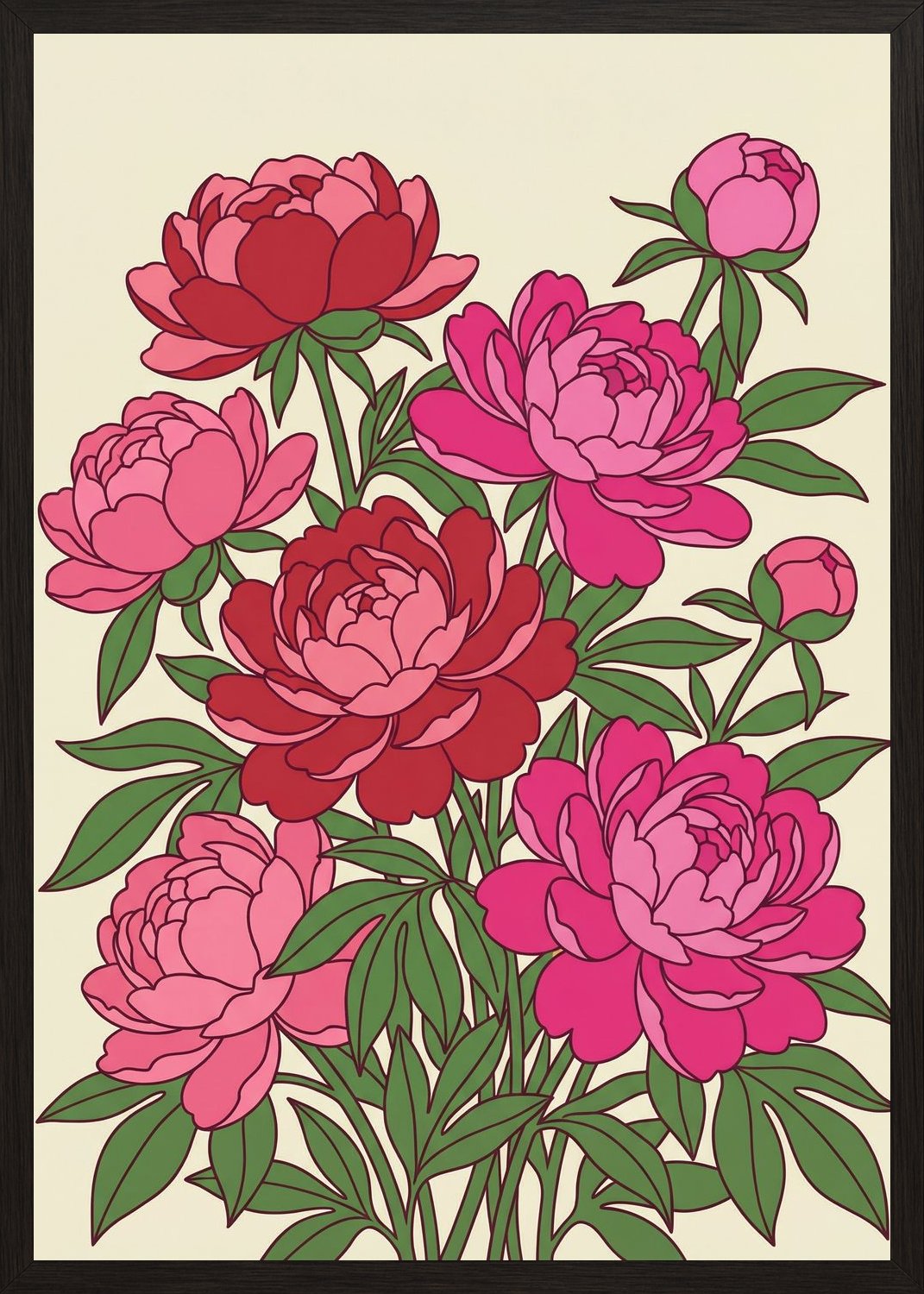 Poster in black frame