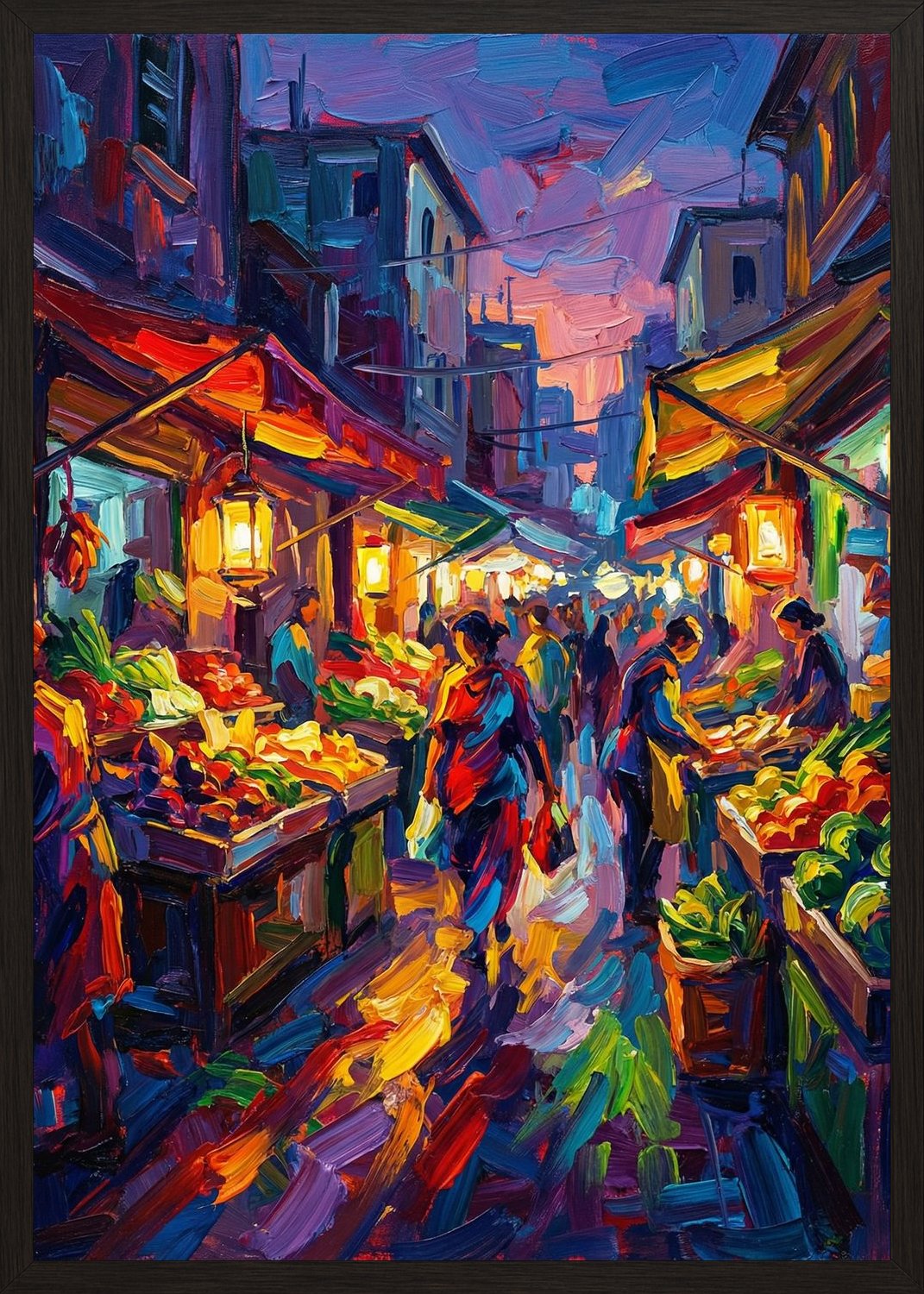 Poster in black frame