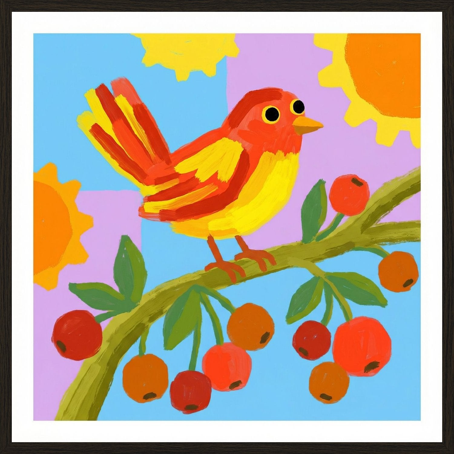 Poster in black frame