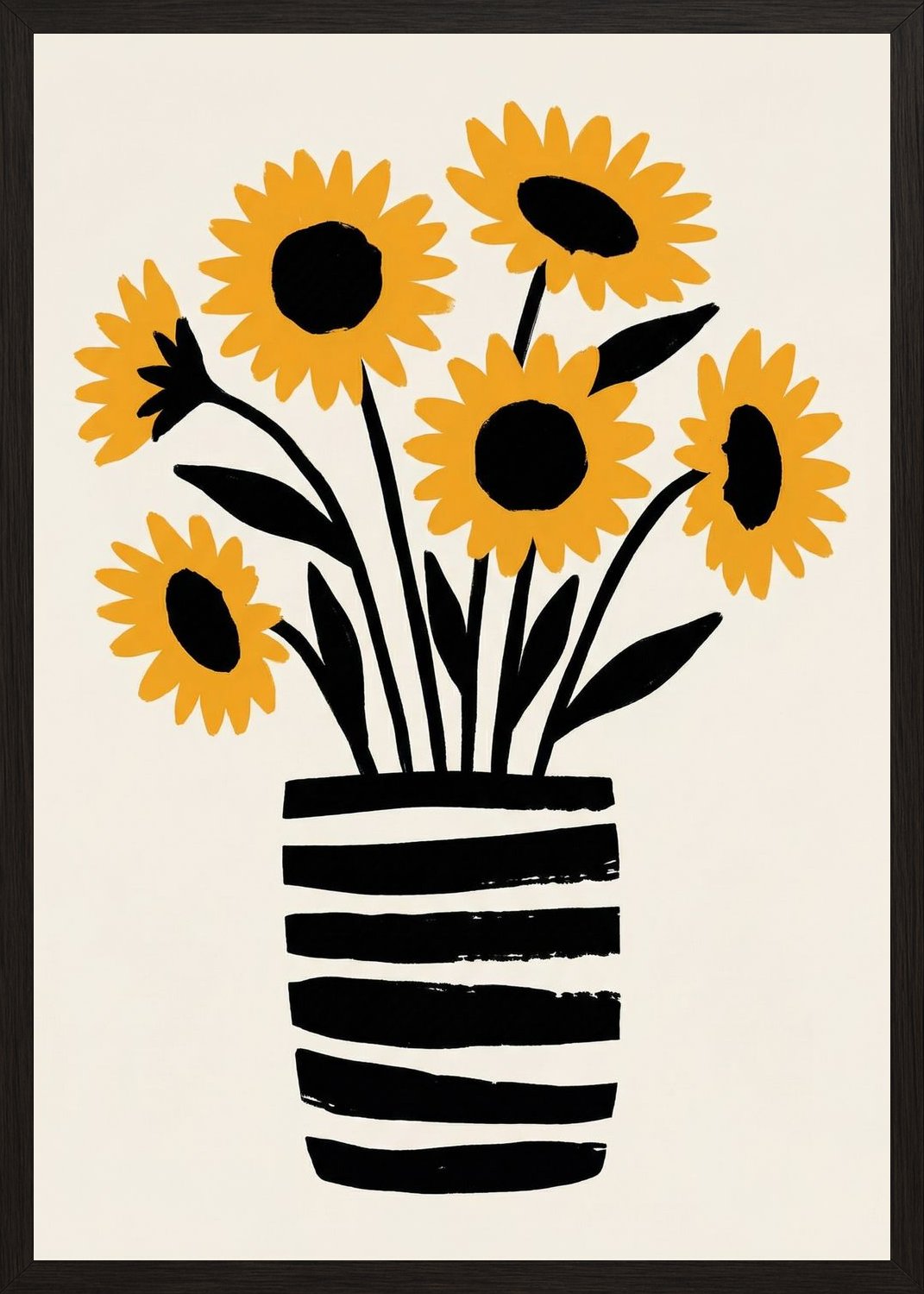 Poster in oak frame