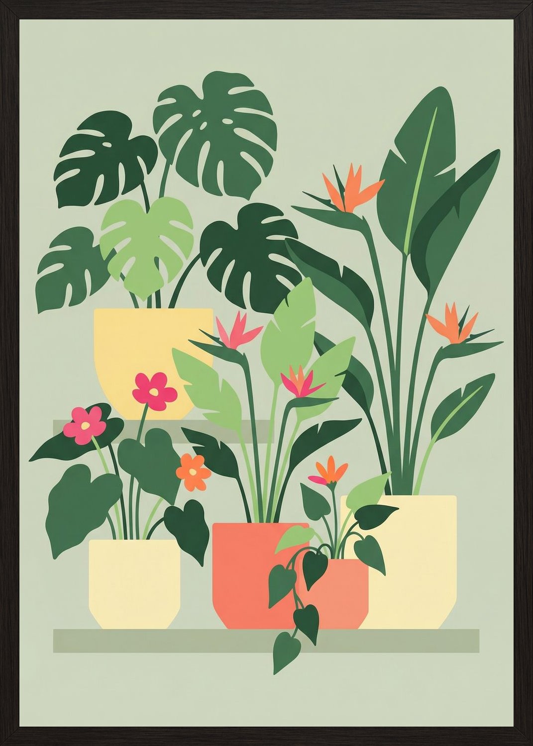 Poster in black frame