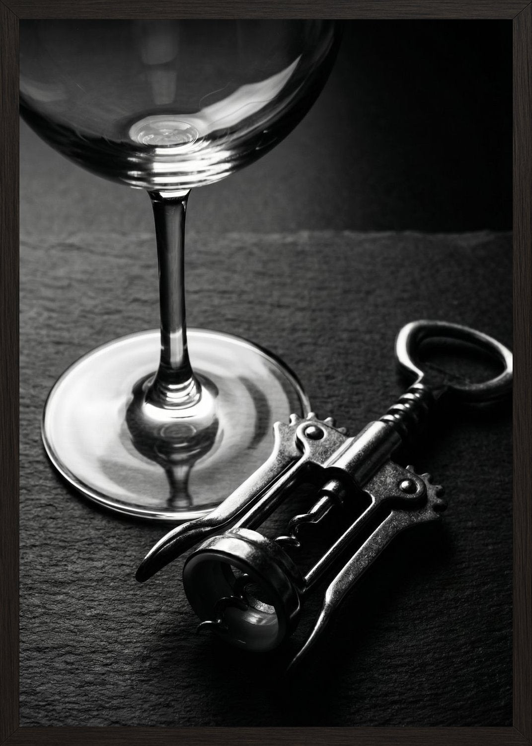 Poster in black frame