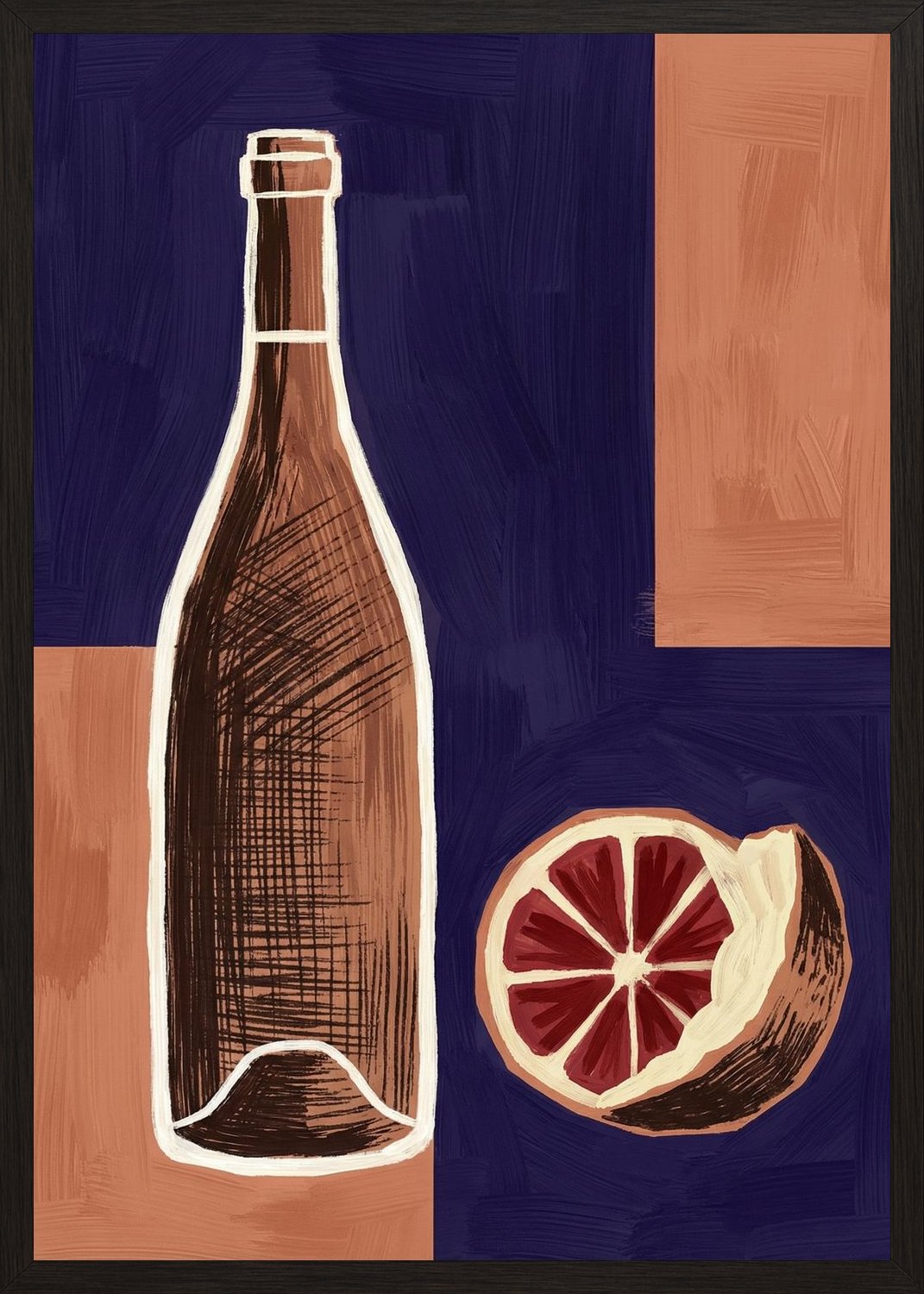 Poster in oak frame