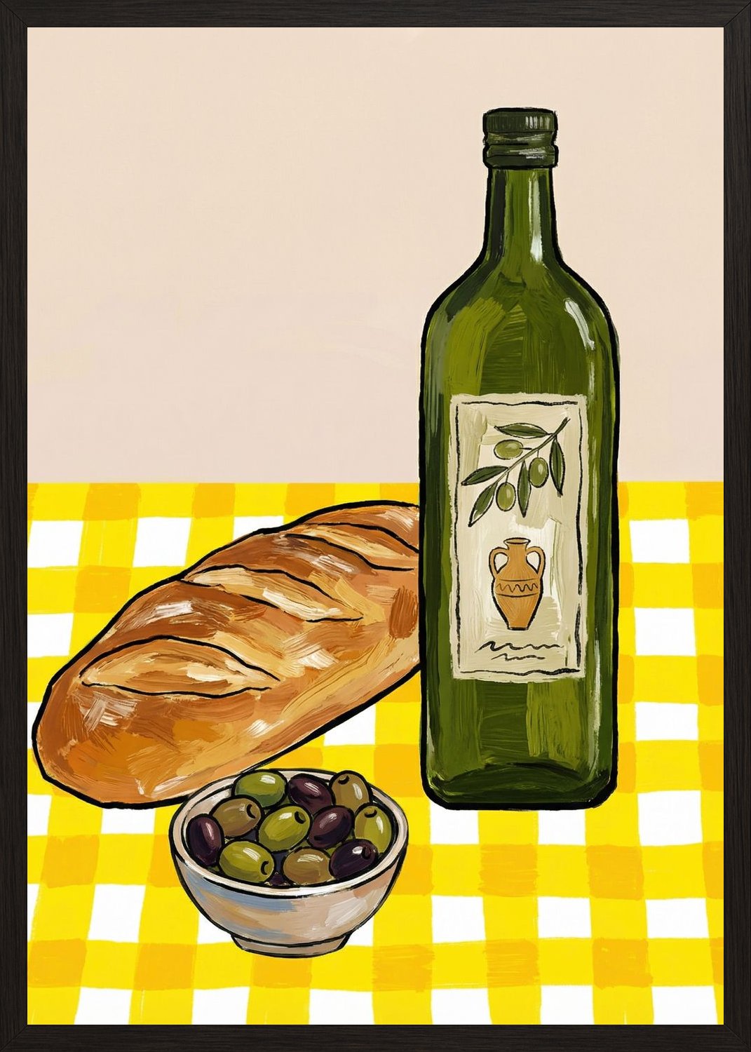 Poster in oak frame