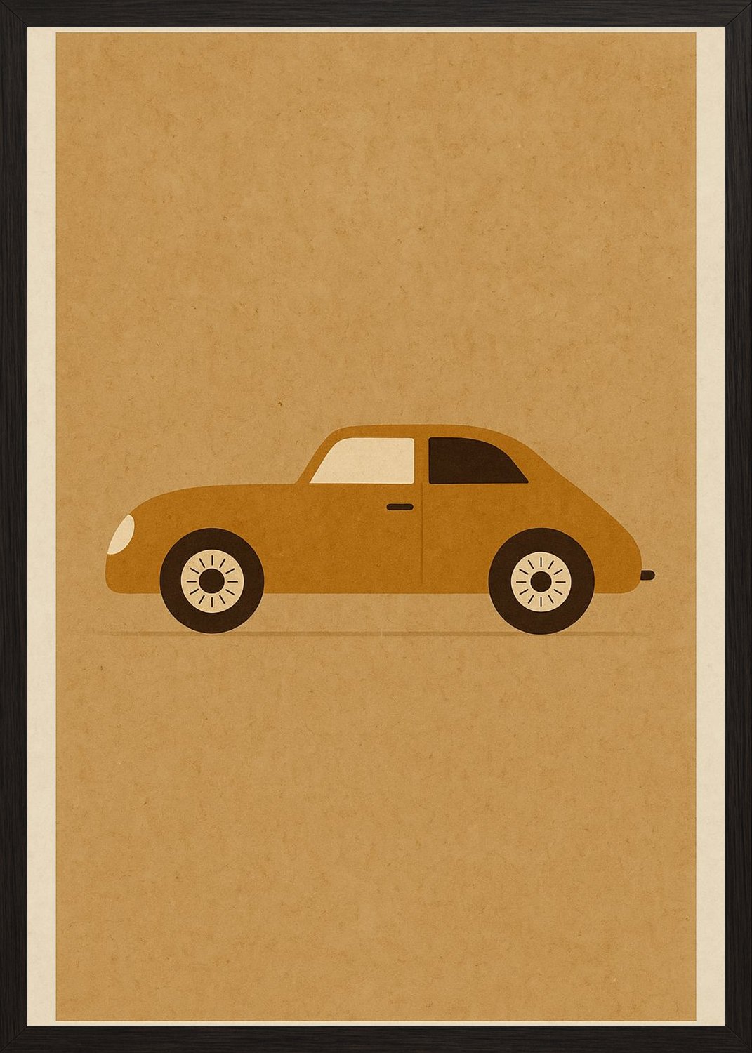 Poster in black frame