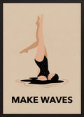 Poster in black frame