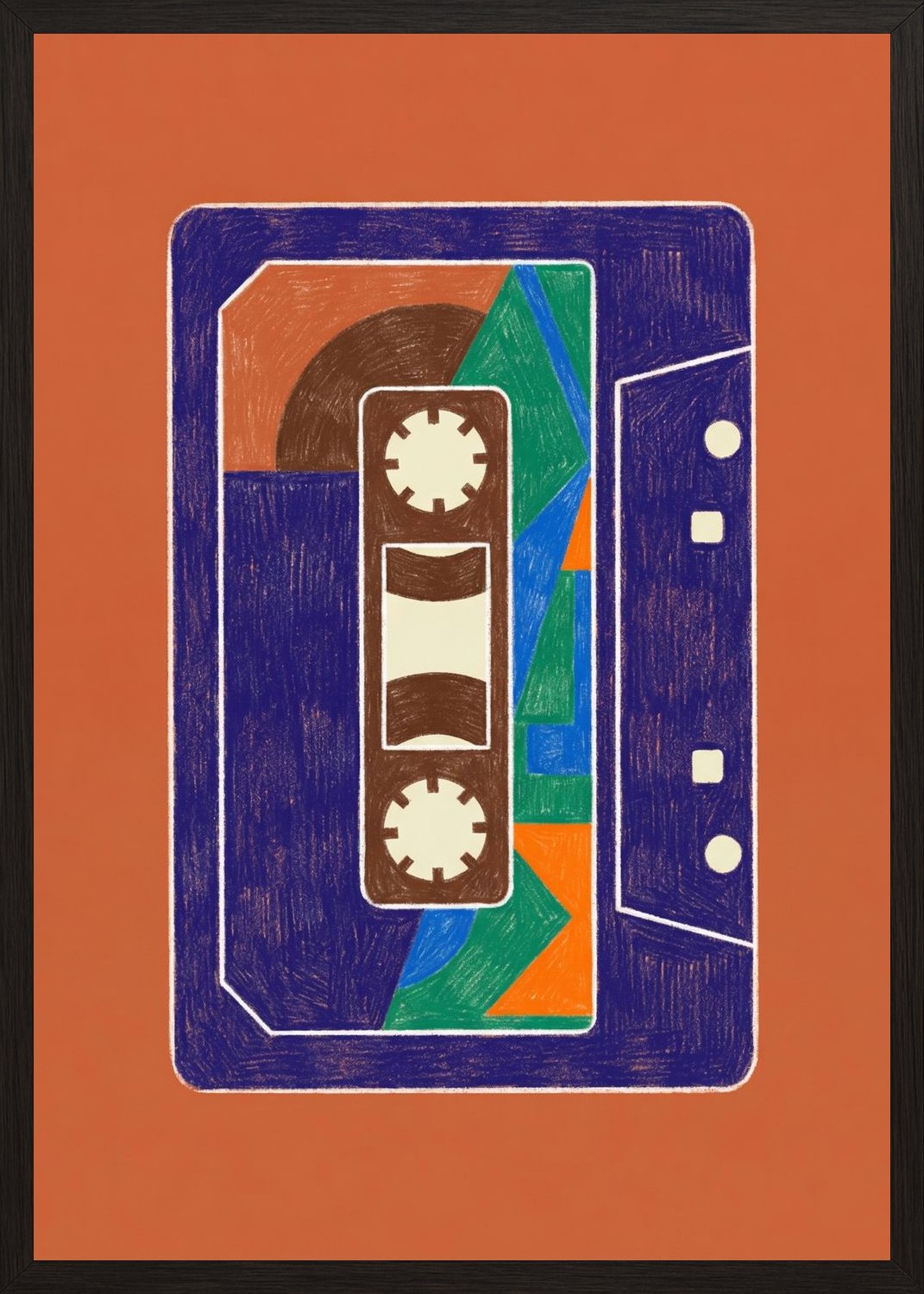 Poster in oak frame