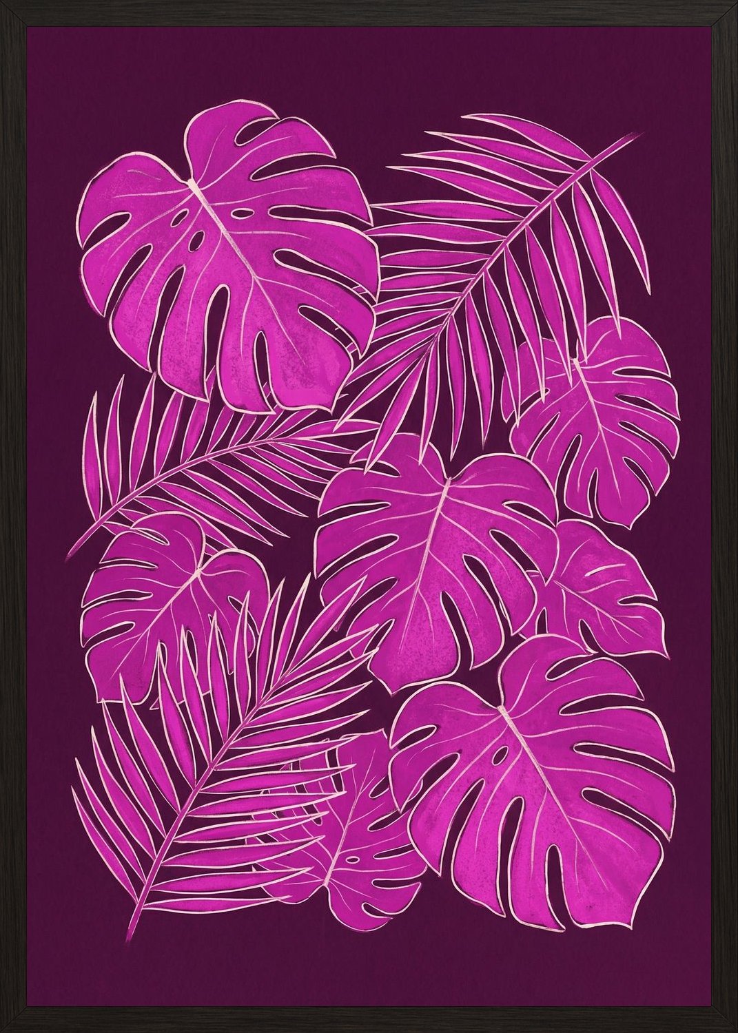 Poster in black frame