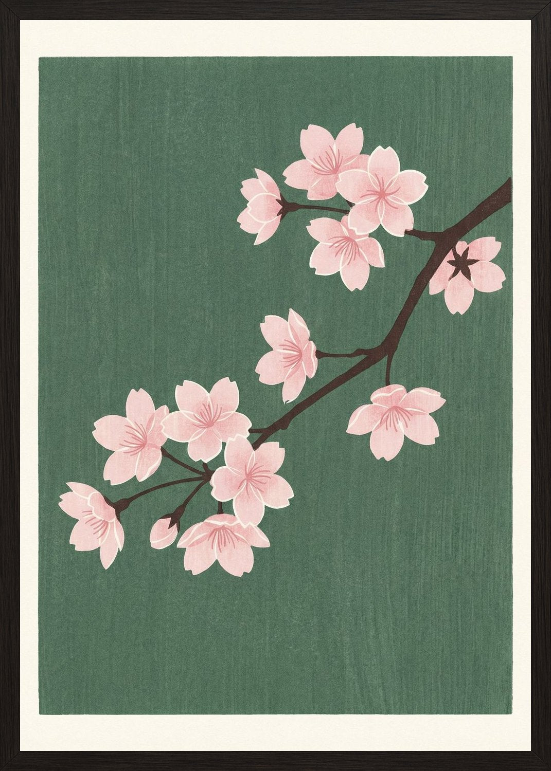 Poster in black frame