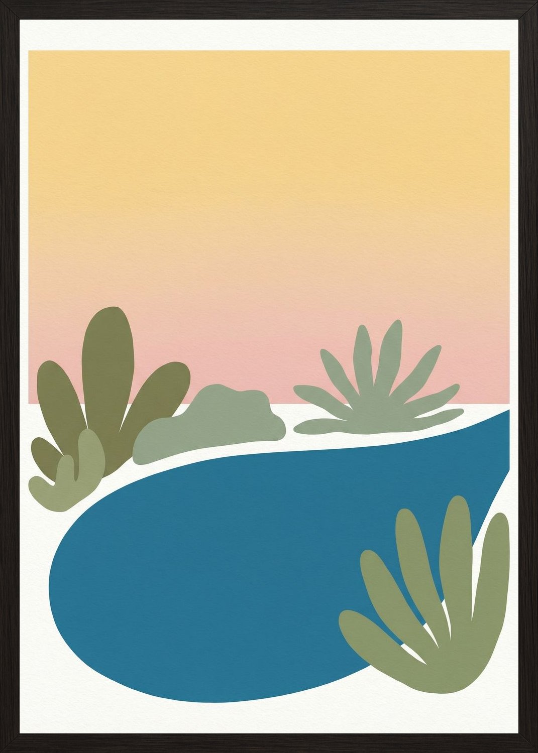 Poster in black frame