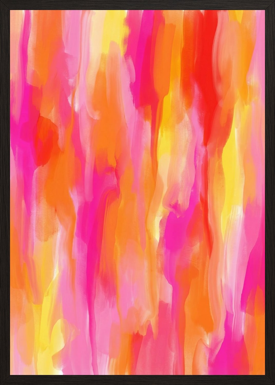 Poster in black frame