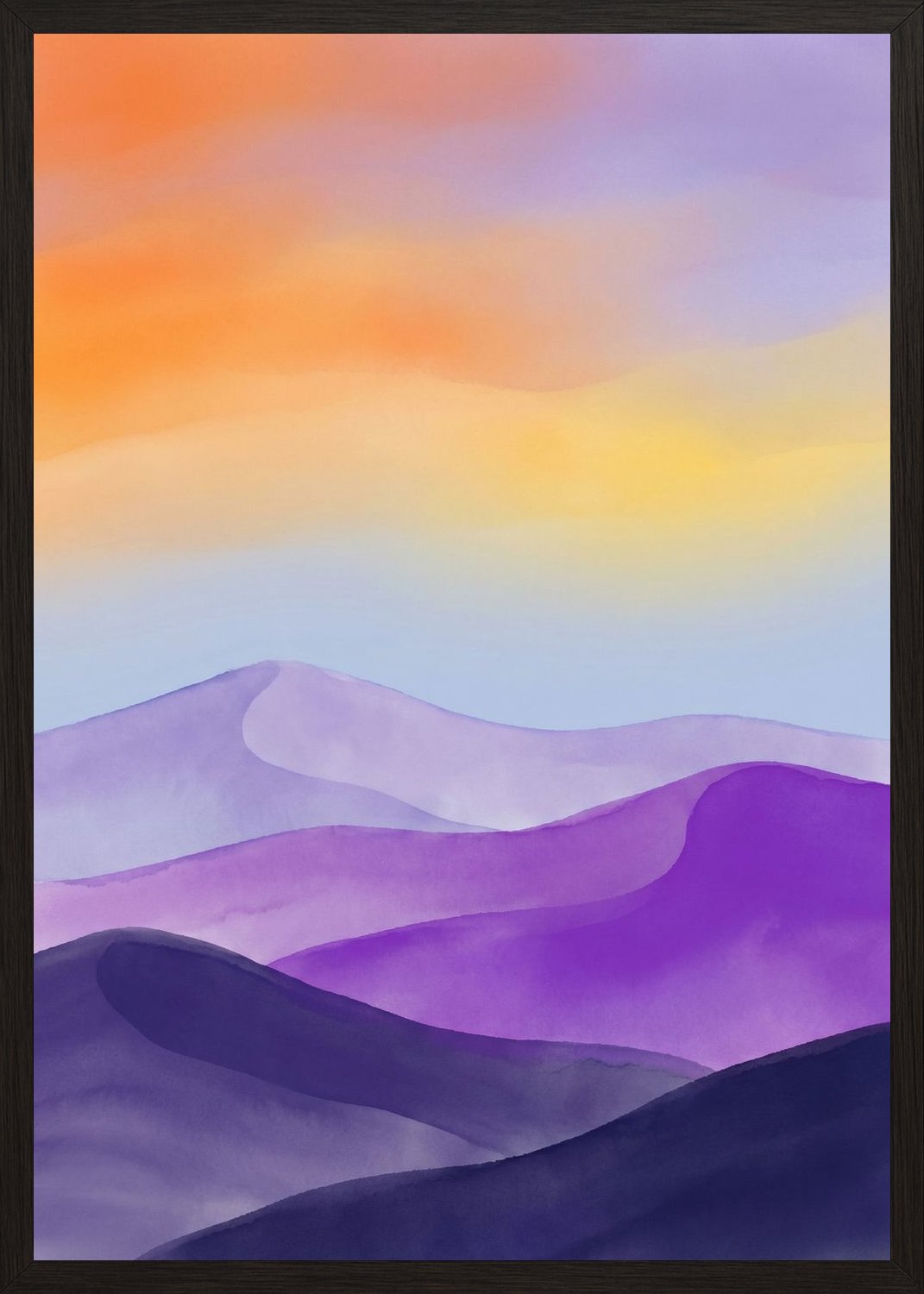 Poster in black frame