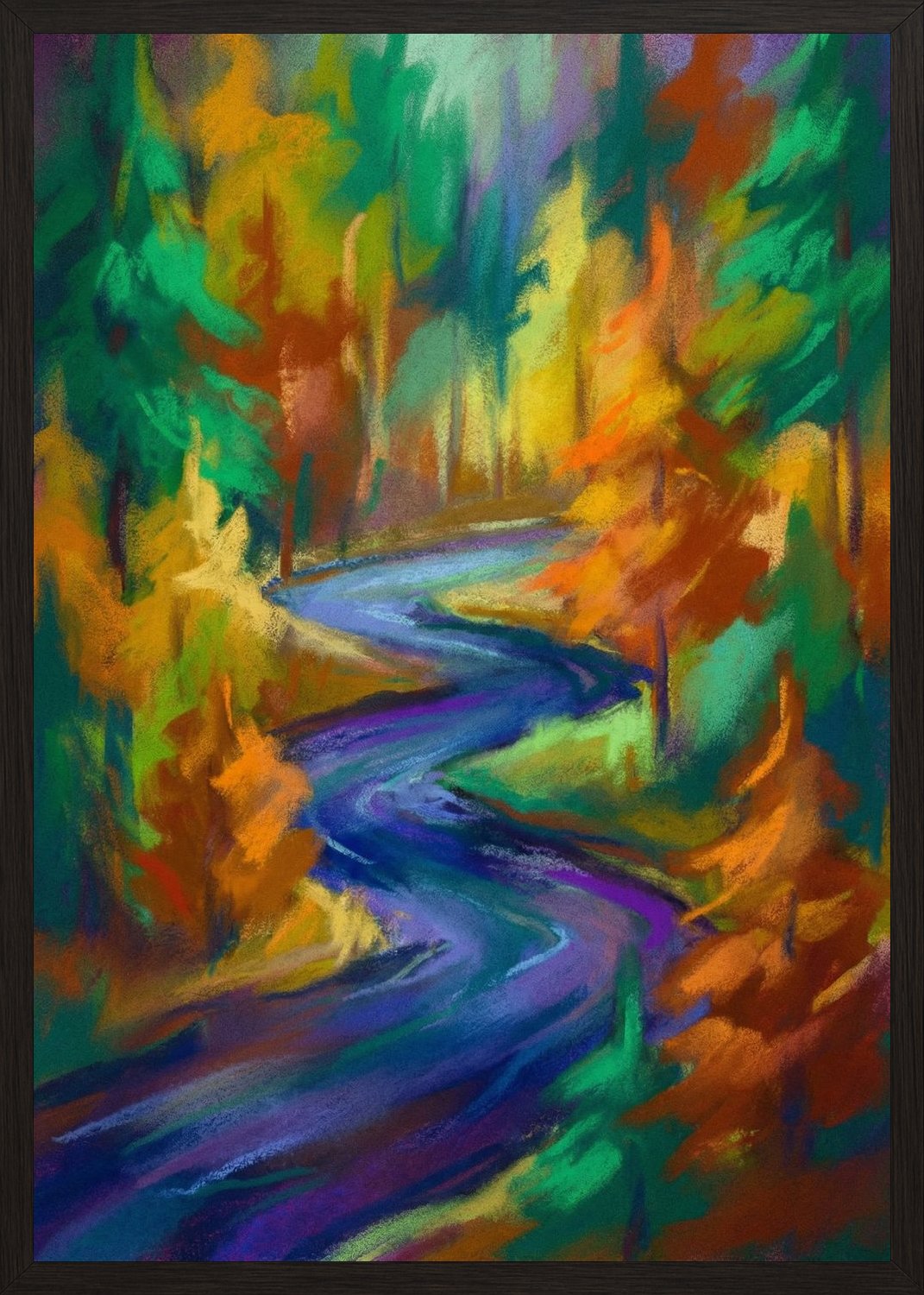 Poster in black frame