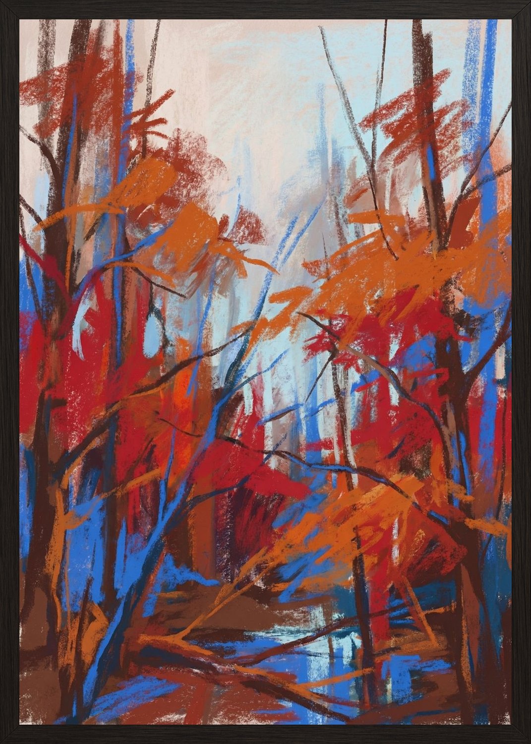 Poster in black frame