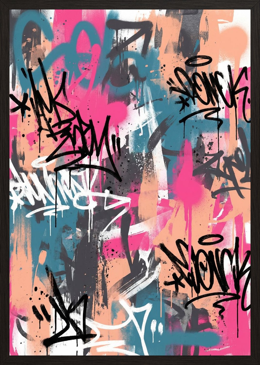 Poster in black frame