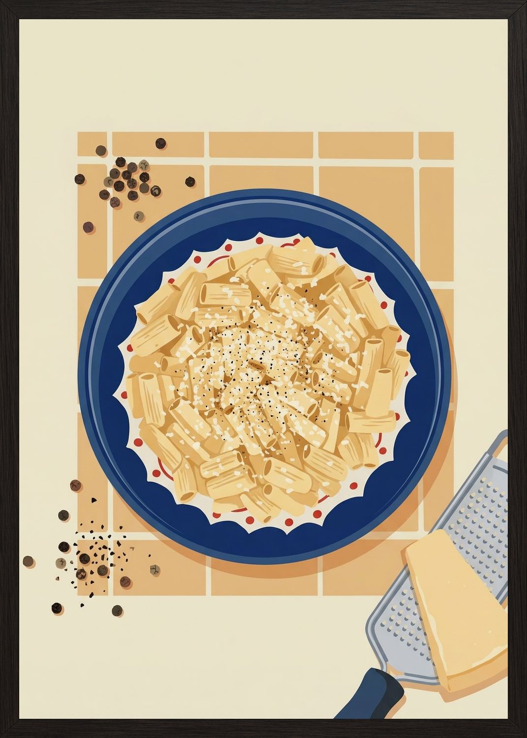 Poster in black frame