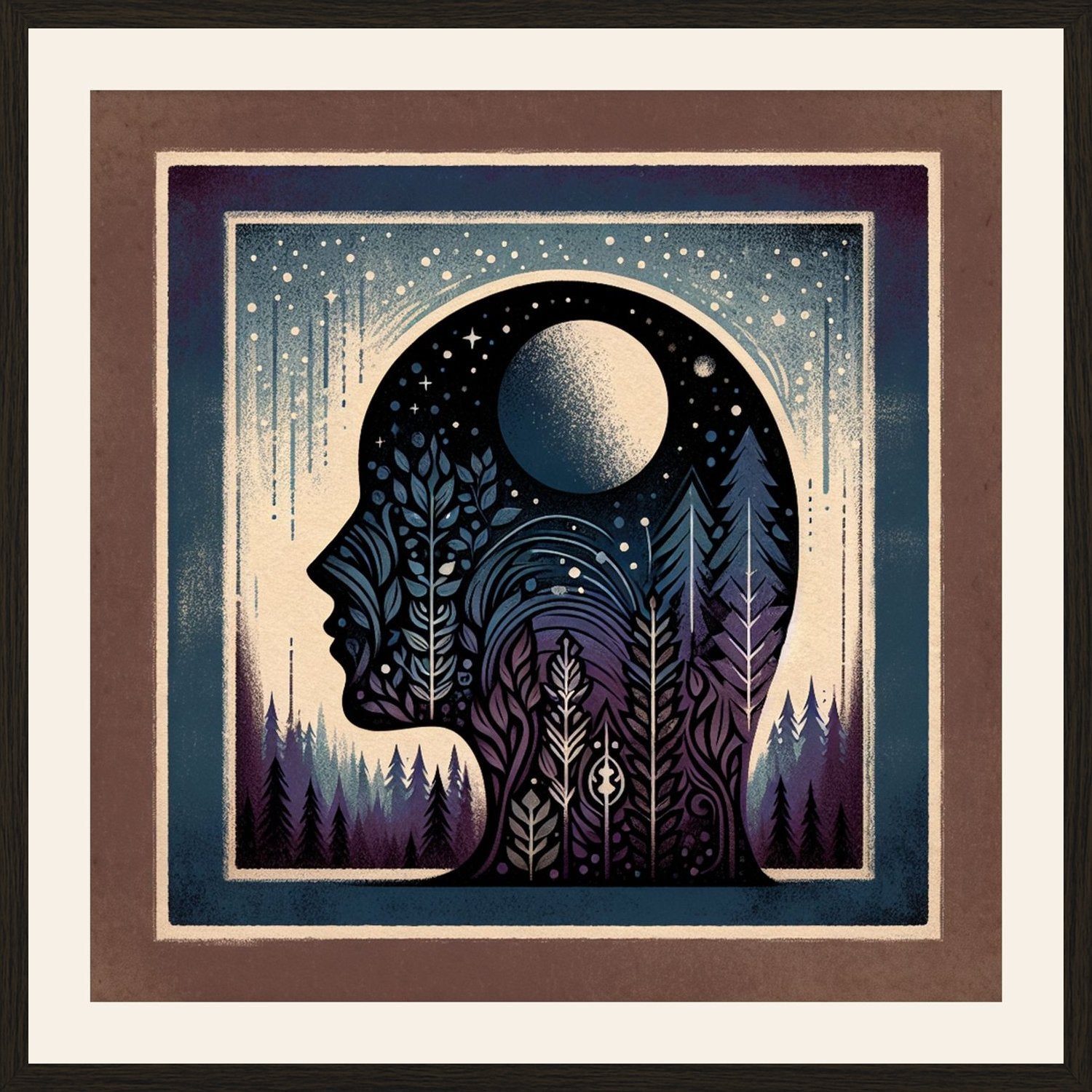 Poster in black frame
