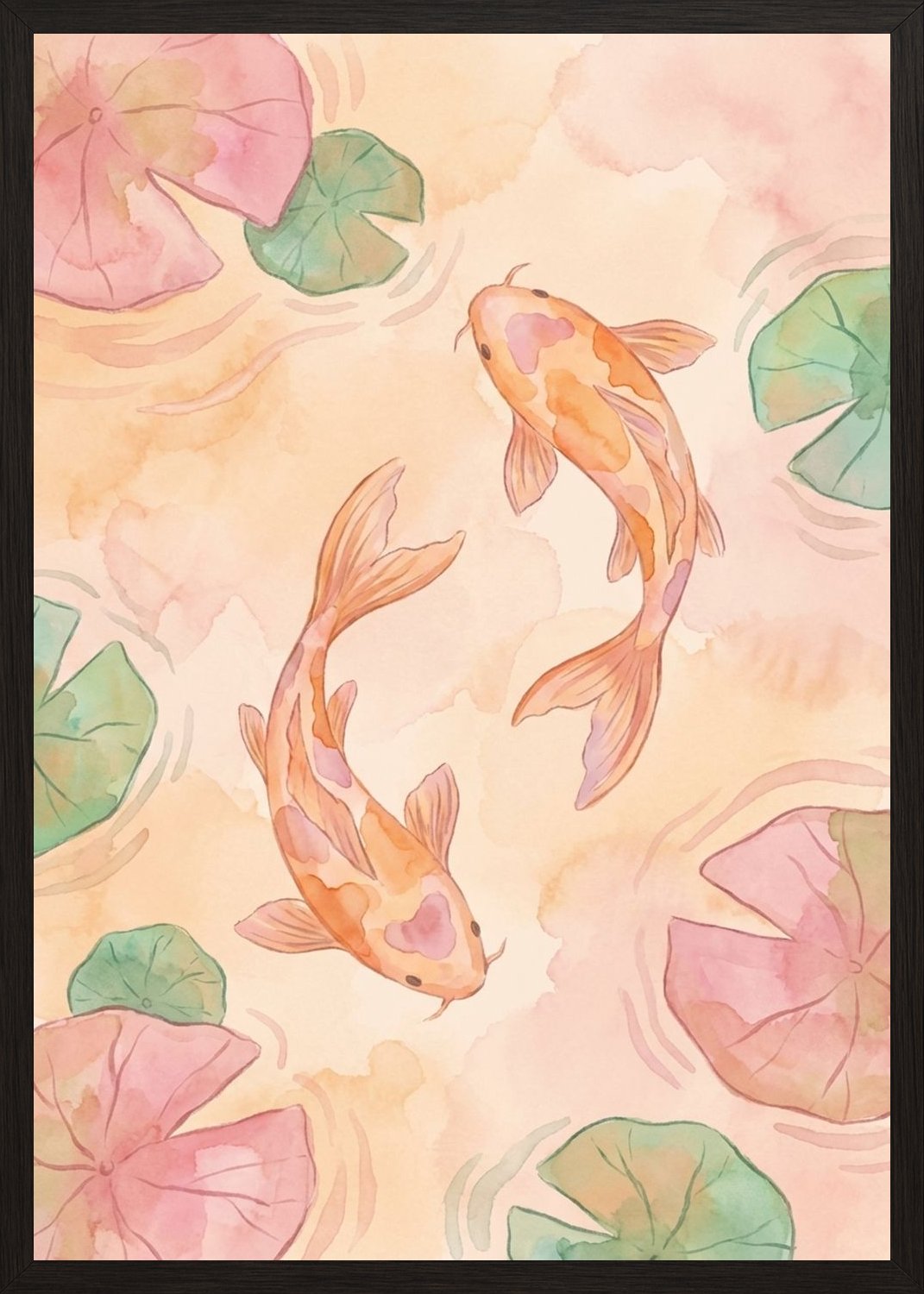 Poster in black frame