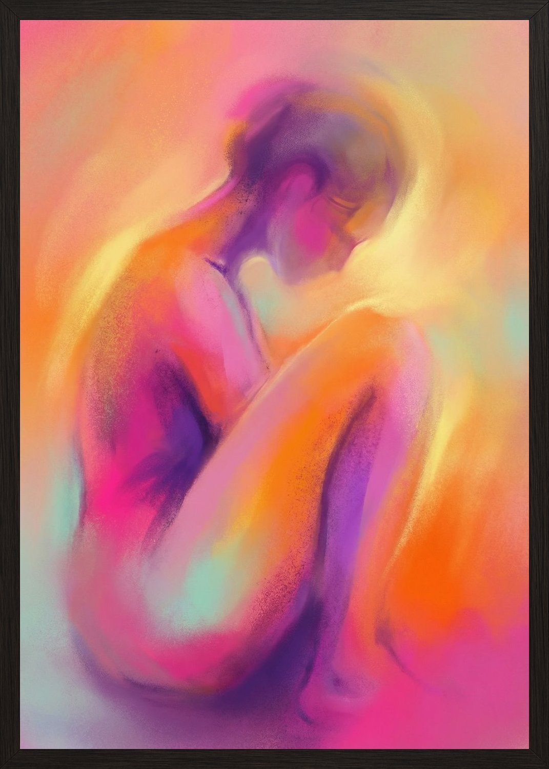 Poster in black frame