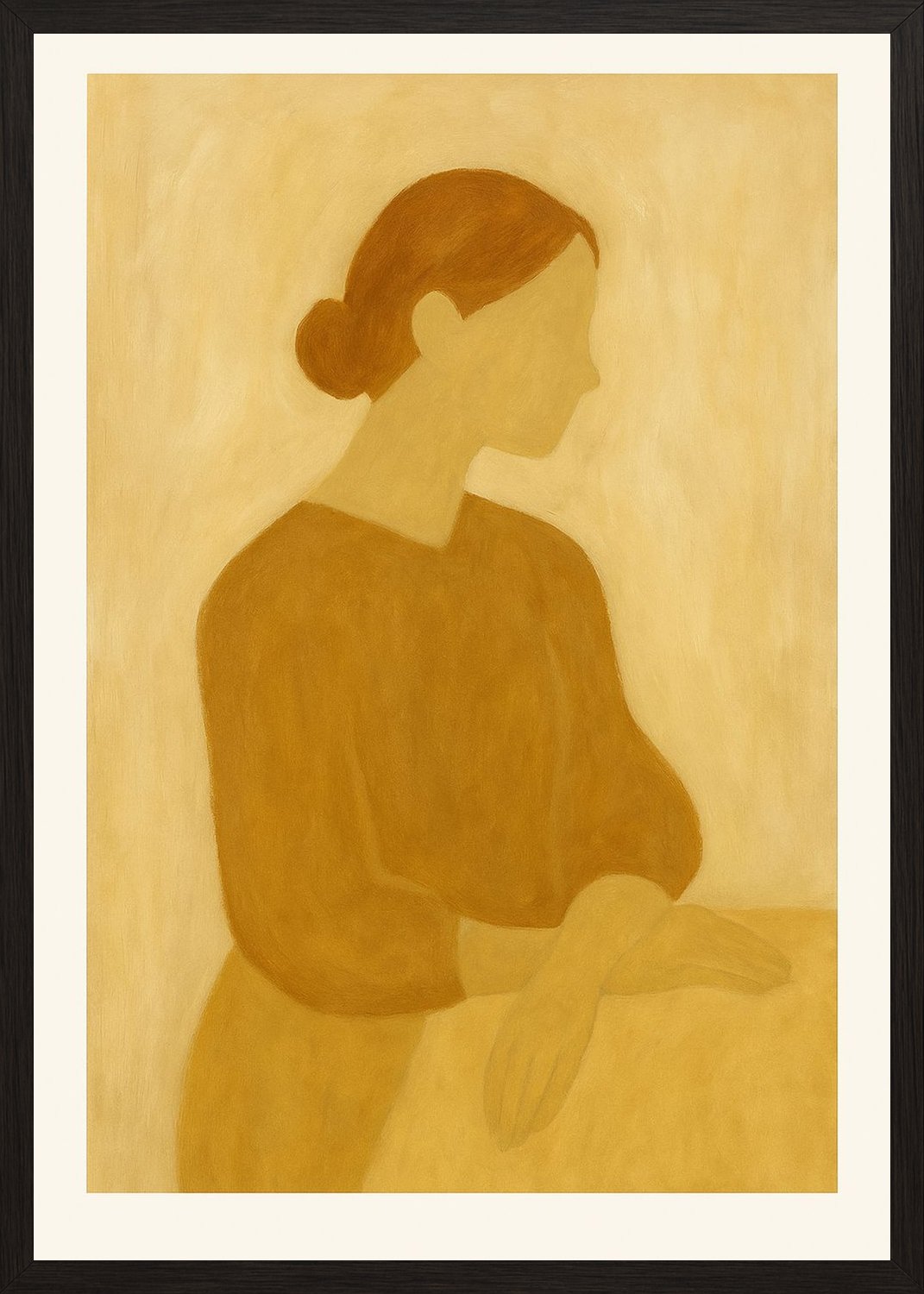 Poster in black frame