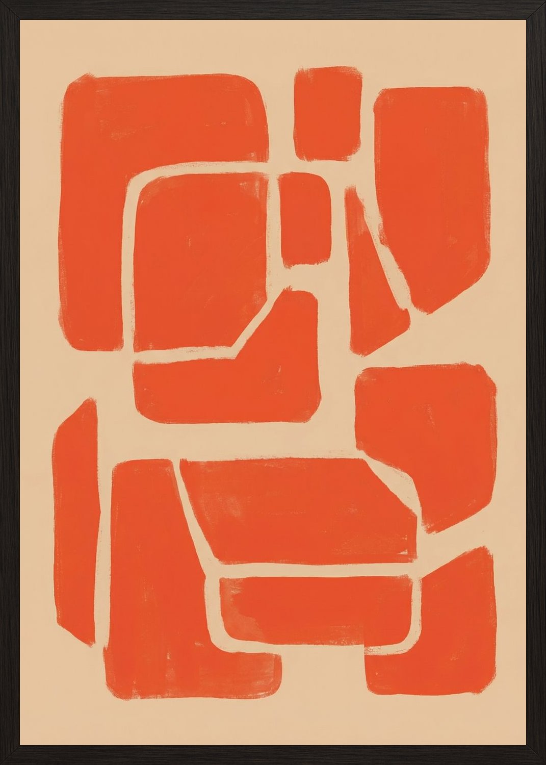 Poster in oak frame