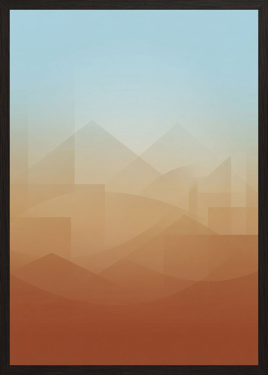 Poster in black frame