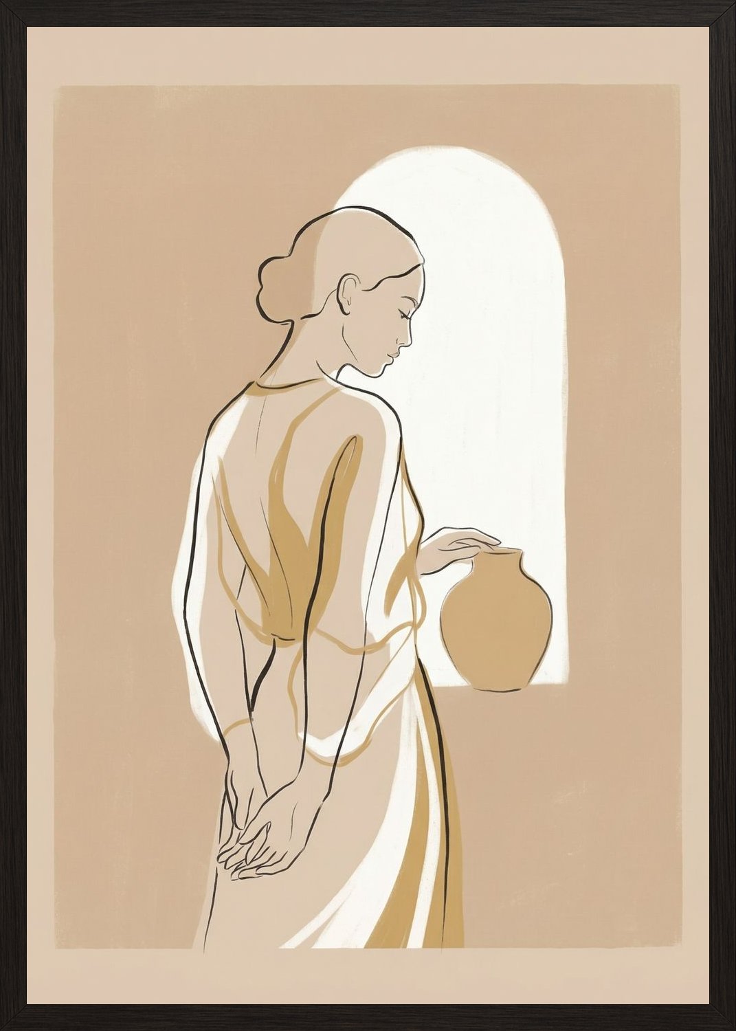 Poster in oak frame