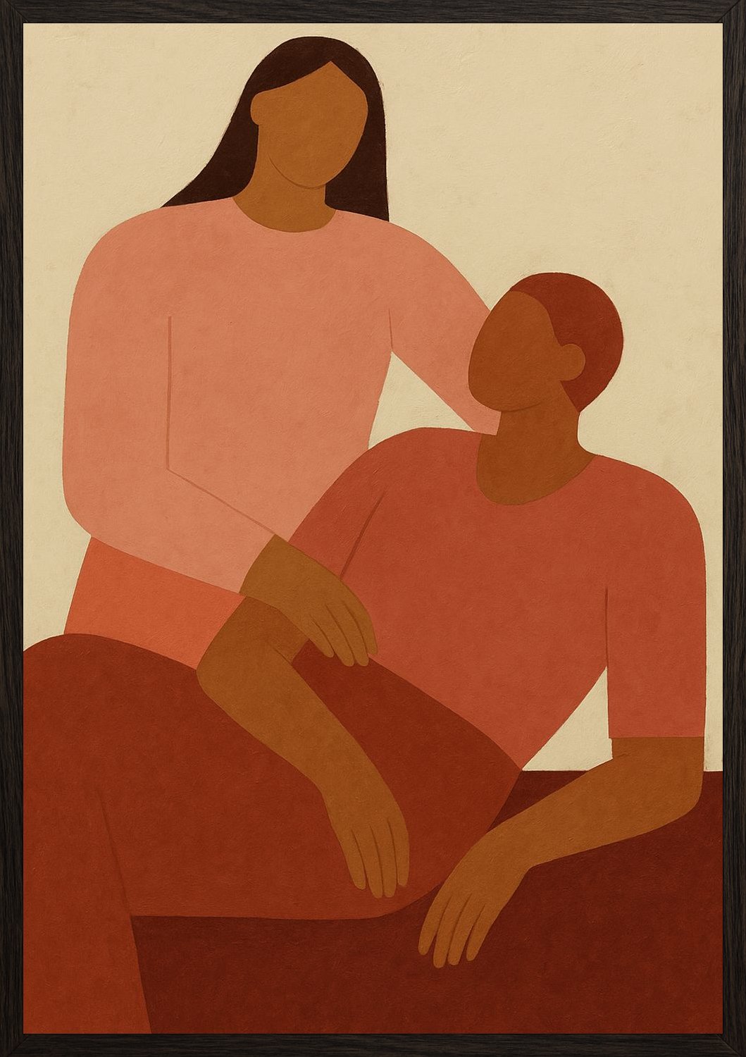 Poster in black frame