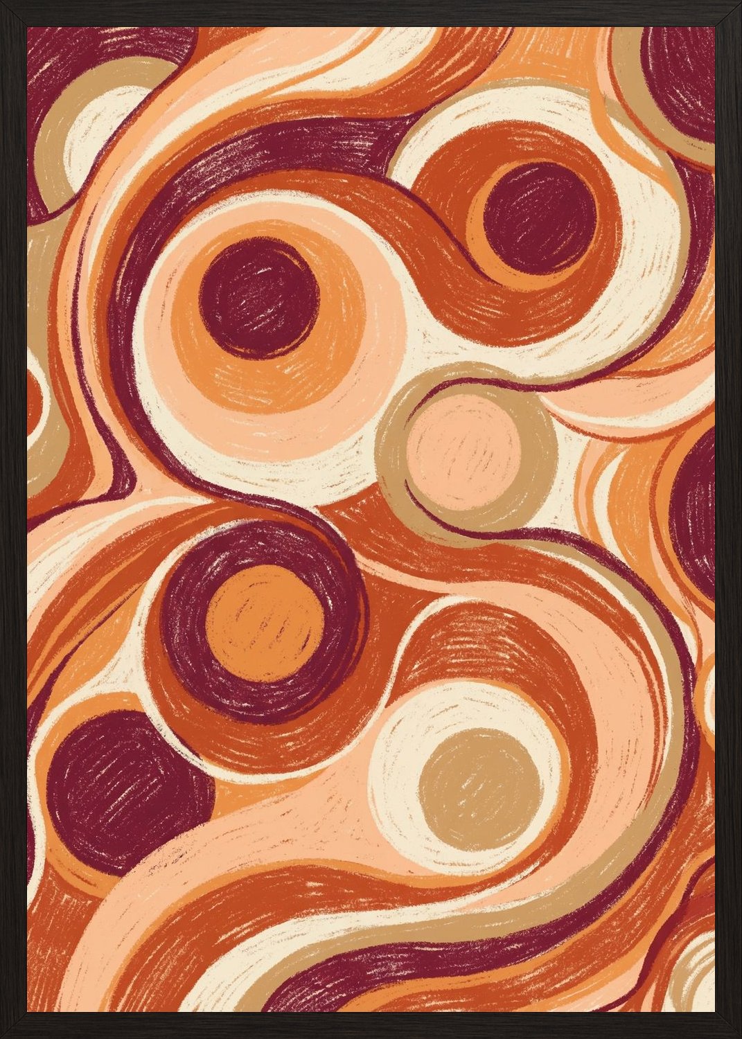 Poster in black frame