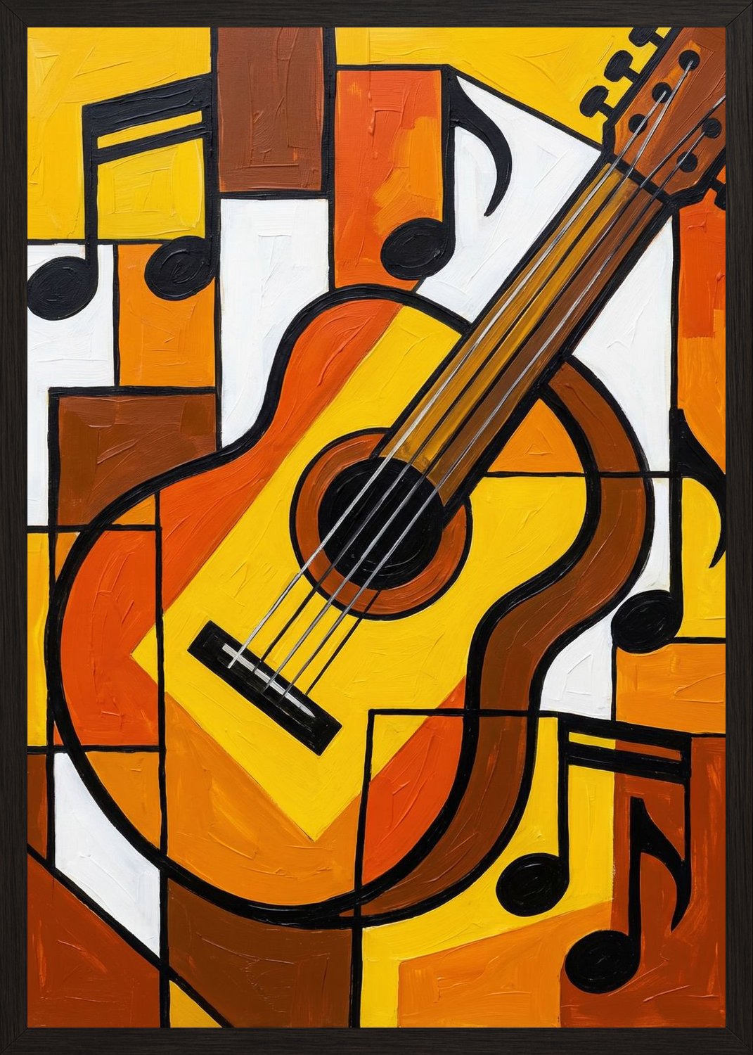 Poster in oak frame
