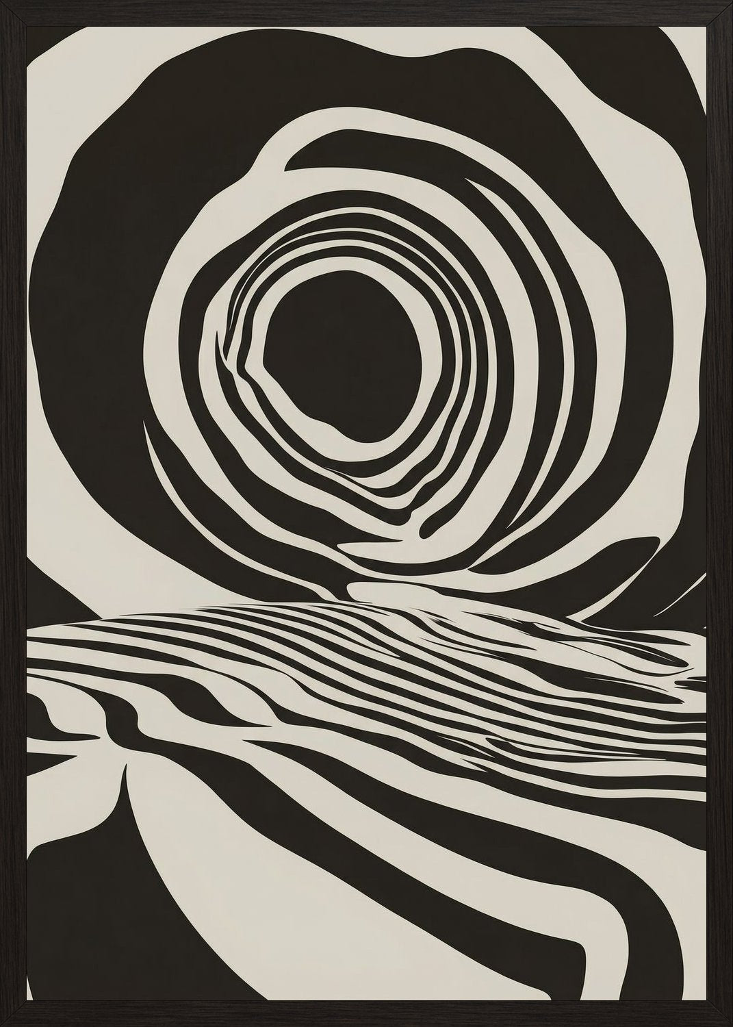 Poster in black frame